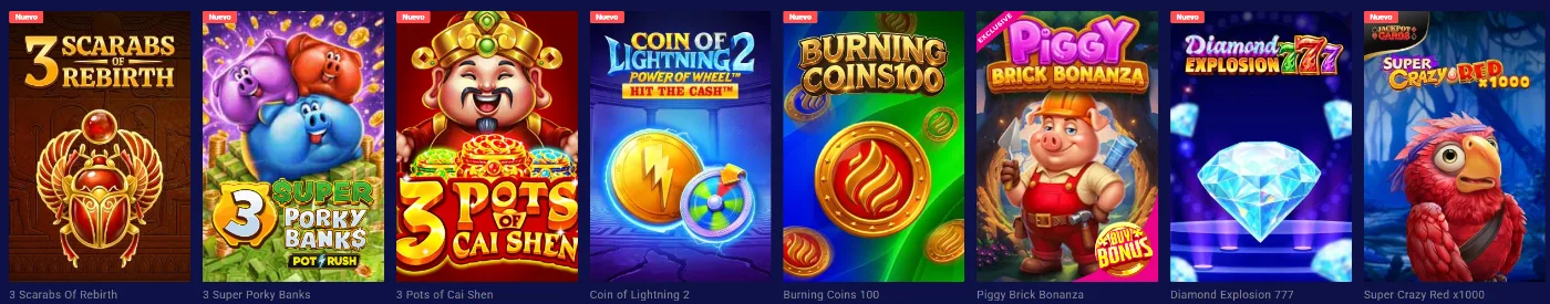 Frumzi Casino selección de nuevos juegos de slots con premios, monedas y jackpots